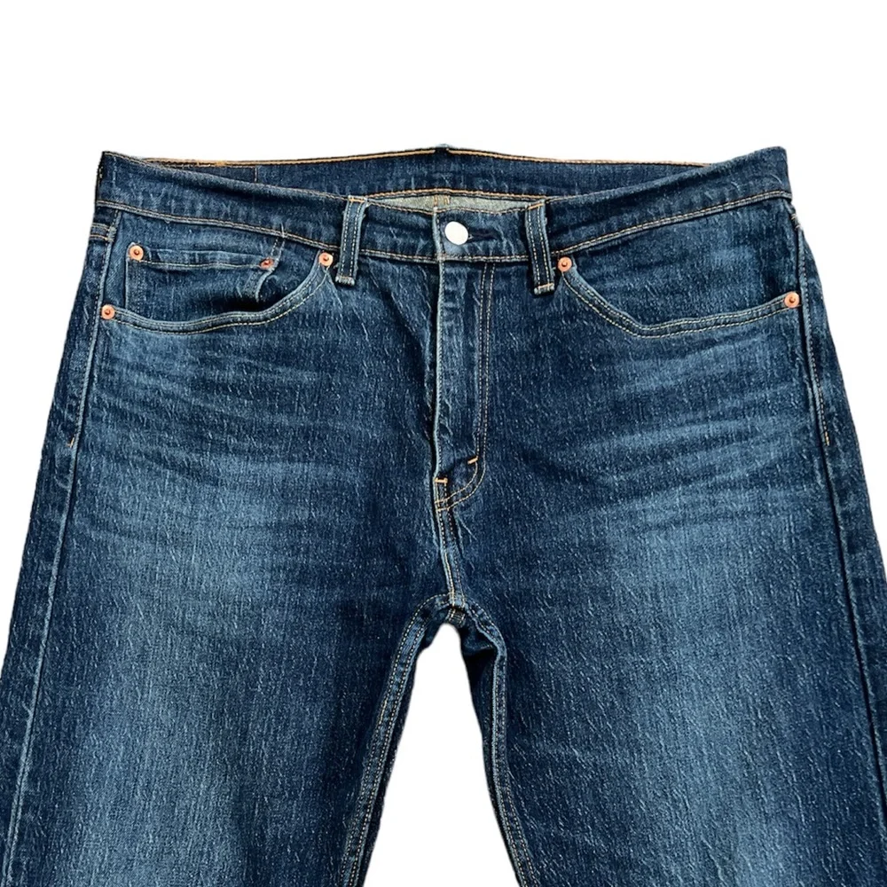 Levi’s 505 Men’s Blue Dark Wash Regular Fit Straight Leg Jeans Size:‎ 36